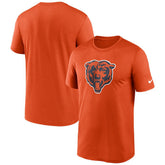 Chicago Bears Primetime Legend Logo Performance T-Shirt - Orange - Nike