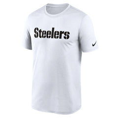 Pittsburgh Steelers Legend Wordmark Performance T-Shirt - White - Nike