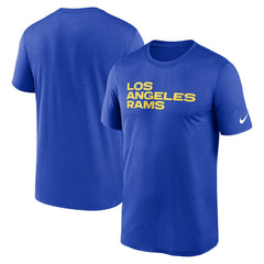 Los Angeles Rams Legend Wordmark Performance T-Shirt - Royal - Nike