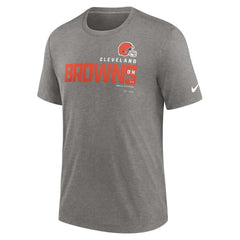 Cleveland Browns Team Tri-Blend T-Shirt - Heather Charcoal - Nike
