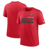 Tampa Bay Buccaneers Team Tri-Blend T-Shirt - Heather Red - Nike