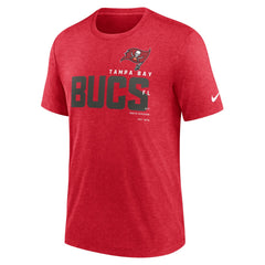Tampa Bay Buccaneers Team Tri-Blend T-Shirt - Heather Red - Nike