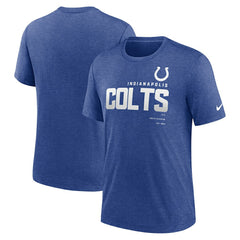 Indianapolis Colts Team Tri-Blend T-Shirt - Heather Royal - Nike