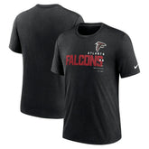 Atlanta Falcons Team Tri-Blend T-Shirt - Heather Black - Nike