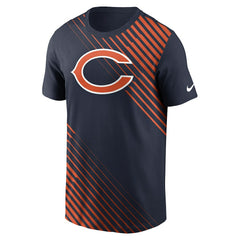 Chicago Bears Yard Line Fashion Asbury T-Shirt - Navy - Nike