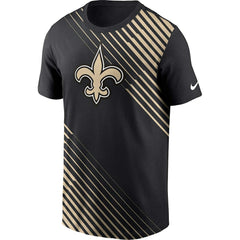 New Orleans Saints Yard Line Fashion Asbury T-Shirt - Black - Nike