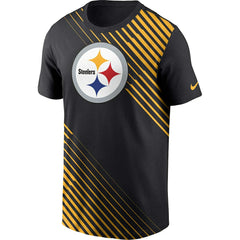 Pittsburgh Steelers Yard Line Fashion Asbury T-Shirt - Black - Nike