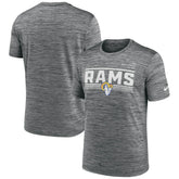 Los Angeles Rams Yardline Velocity Performance T-Shirt - Gray - Nike