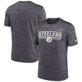 Pittsburgh Steelers Yardline Velocity Performance T-Shirt - Anthracite - Nike