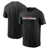 Atlanta Falcons Team Wordmark Essential T-Shirt - Black - Nike