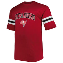 Tampa Bay Buccaneers Big & Tall Arm Stripe T-Shirt - Red - NFL