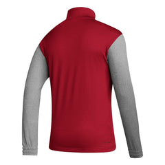 Adidas - Spain National Team Crest Long Sleeve Half-Zip Top - Red