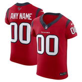 Houston Texans Alternate Vapor F.U.S.E. Elite Custom Jersey - Red - Nike
