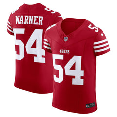 Fred Warner San Francisco 49ers Vapor F.U.S.E. Elite Jersey - Scarlet - Nike