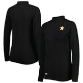 Houston Astros Levelwear Women's Verse Asymmetrical Raglan Tri-Blend Quarter-Zip Jacket Sale