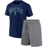 Seattle Mariners Fanatics Arch T-Shirt & Shorts Combo Set Online