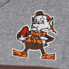 Cleveland Browns Head Coach Pullover Hoodie - Orange/Heathered Gray - Mitchell & Ness