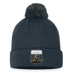 Vegas Golden Knights Fanatics 2023 NHL Draft Cuffed Knit Hat with Pom - Charcoal | Fanatics on sale