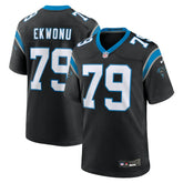 Ikem Ekwonu Carolina Panthers Game Jersey - Black - Nike