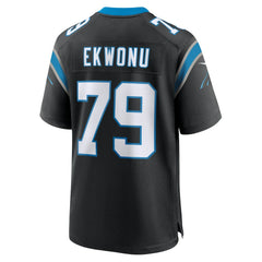 Ikem Ekwonu Carolina Panthers Game Jersey - Black - Nike