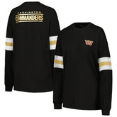 Washington Commanders The Wild Collective Women's Long Sleeve T-Shirt - Black - NFL