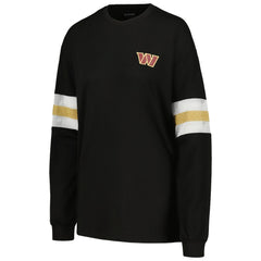 Washington Commanders The Wild Collective Women's Long Sleeve T-Shirt - Black - NFL