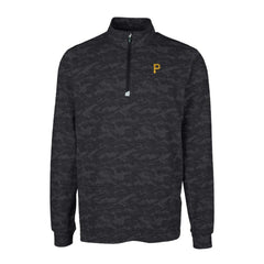 Pittsburgh Pirates Cutter & Buck Big & Tall Traverse Camo Print Stretch Quarter-Zip Pullover Top Outlet