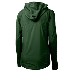 Green Bay Packers Cutter & Buck Women's Adapt Eco Knit Hybrid Recycled Full-Zip Hoodie - Hunter Green - NFL