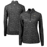 Baltimore Ravens Cutter & Buck Women's Traverse Camo Print Stretch Quarter-Zip Pullover Top - Black - NFL