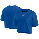 Buffalo Bills Women's Elements Super Soft Boxy Cropped T-Shirt - Royal - Fanatics