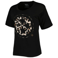 T.J. Watt Pittsburgh Steelers Majestic Threads Women's Leopard Player Name & Number T-Shirt - Black - NFL