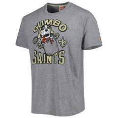 New Orleans Saints Homage Gumbo Hyper Local Tri-Blend T-Shirt - Gray - NFL