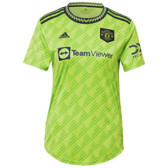 Adidas - Scott McTominay Manchester United Women's 2022/23 Third Replica Player Jersey - Neon Green