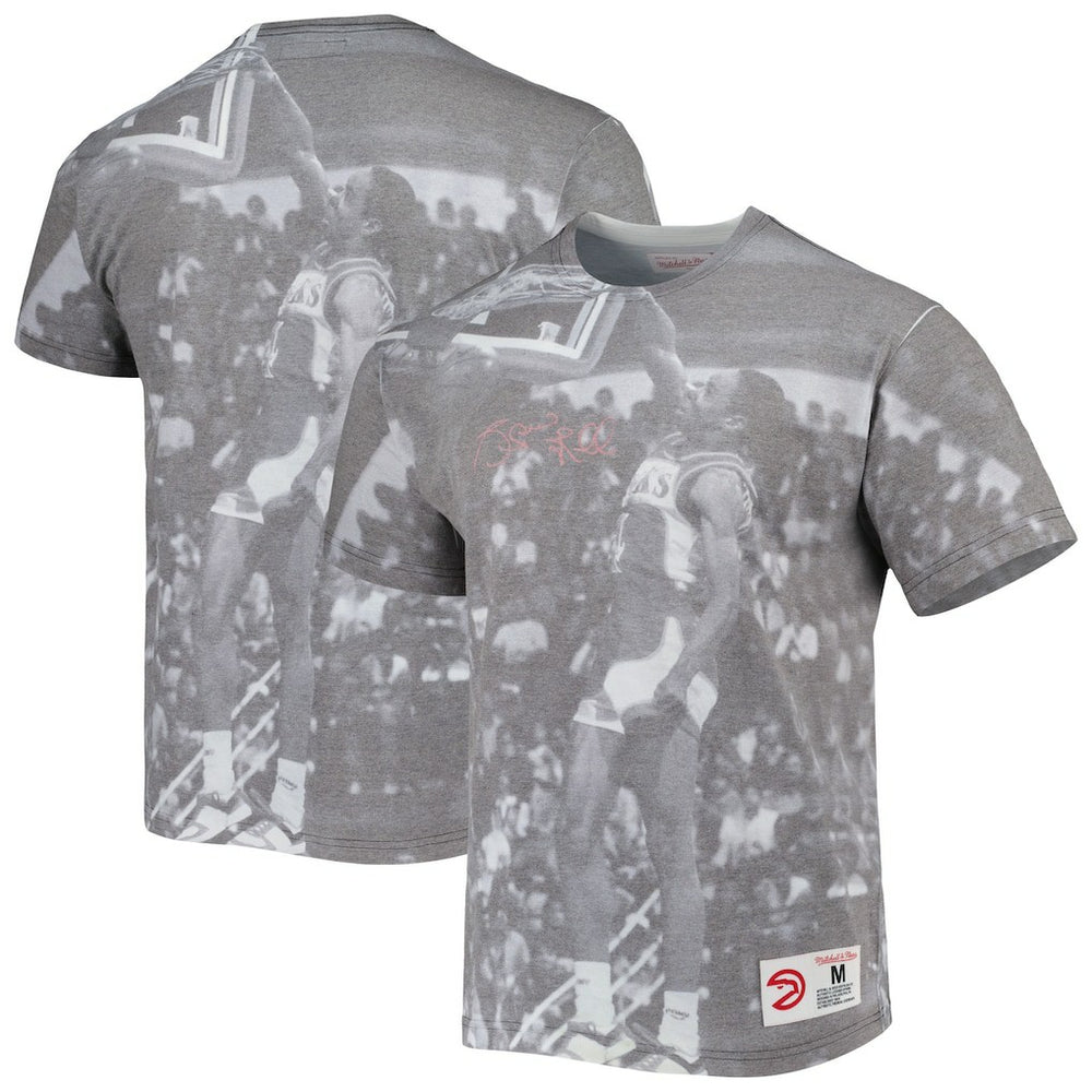 Mitchell & Ness Spud Webb Atlanta Hawks Above The Rim T-Shirt Heather Gray