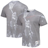 Mitchell & Ness Clyde Drexler Houston Rockets Above The Rim T-Shirt Heather Gray