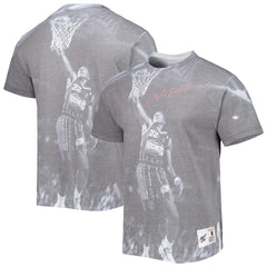 Mitchell & Ness Clyde Drexler Houston Rockets Above The Rim T-Shirt Heather Gray