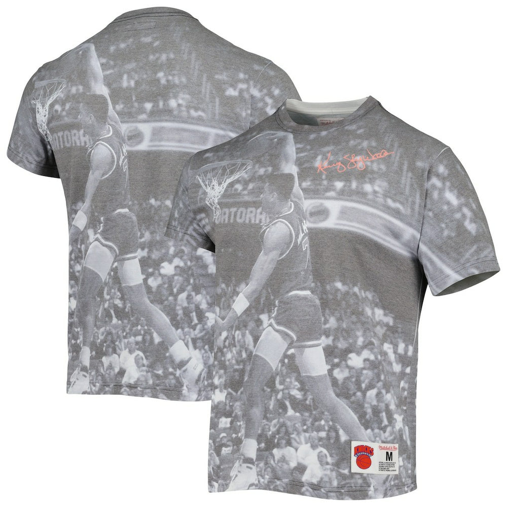 Mitchell & Ness Kenny Walker New York Knicks Above The Rim T-Shirt Heather Gray