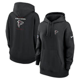 Atlanta Falcons Women's 2023 Sideline Club Fleece Pullover Hoodie - Black - Nike