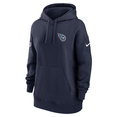 Tennessee Titans Women's 2023 Sideline Club Fleece Pullover Hoodie - Navy - Nike