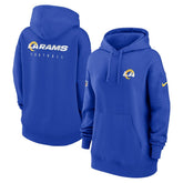 Los Angeles Rams Women's 2023 Sideline Club Fleece Pullover Hoodie - Royal - Nike