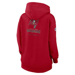 Tampa Bay Buccaneers Women's 2023 Sideline Club Fleece Pullover Hoodie - Red - Nike