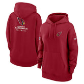 Arizona Cardinals Women's 2023 Sideline Club Fleece Pullover Hoodie - Cardinal - Nike