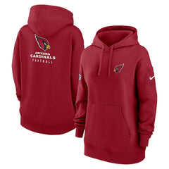 Arizona Cardinals Women's 2023 Sideline Club Fleece Pullover Hoodie - Cardinal - Nike