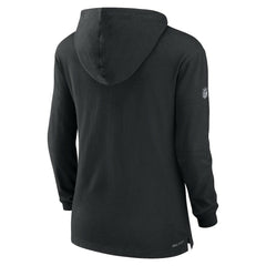 Cincinnati Bengals Women's Sideline Performance Long Sleeve Hoodie T-Shirt - Black - Nike