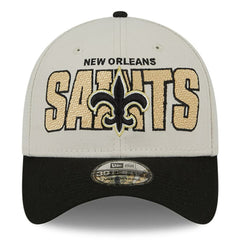 New Orleans Saints New Era 2023 NFL Draft 39THIRTY Flex Hat - Stone/Black - NFL