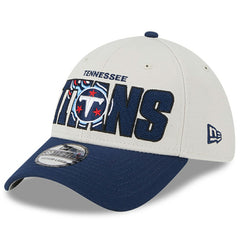 Tennessee Titans New Era 2023 NFL Draft 39THIRTY Flex Hat - Stone/Navy - NFL
