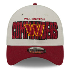 Washington Commanders New Era 2023 NFL Draft 39THIRTY Flex Hat - Stone/Burgundy - NFL