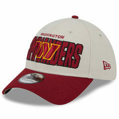 Washington Commanders New Era 2023 NFL Draft 39THIRTY Flex Hat - Stone/Burgundy - NFL