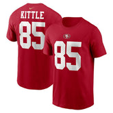 George Kittle San Francisco 49ers Player Name & Number T-Shirt - Scarlet - Nike