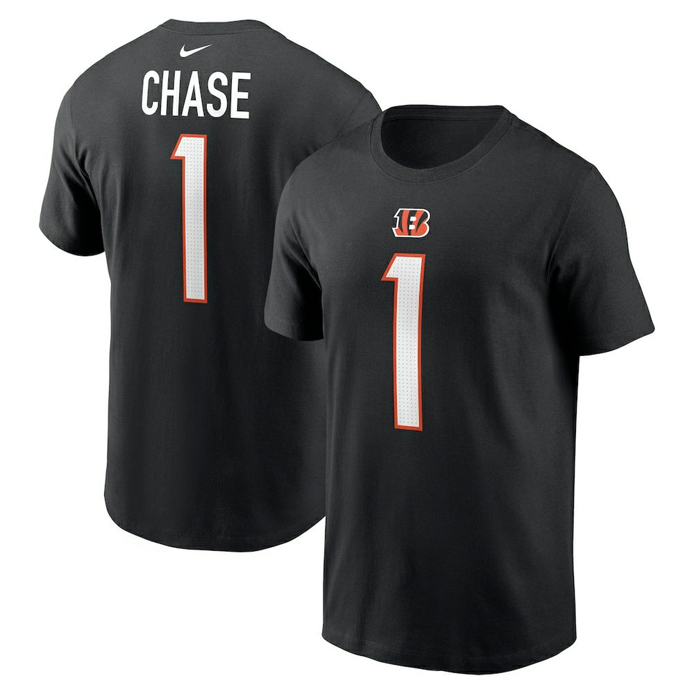 Ja'Marr Chase Cincinnati Bengals Player Name & Number T-Shirt - Black - Nike